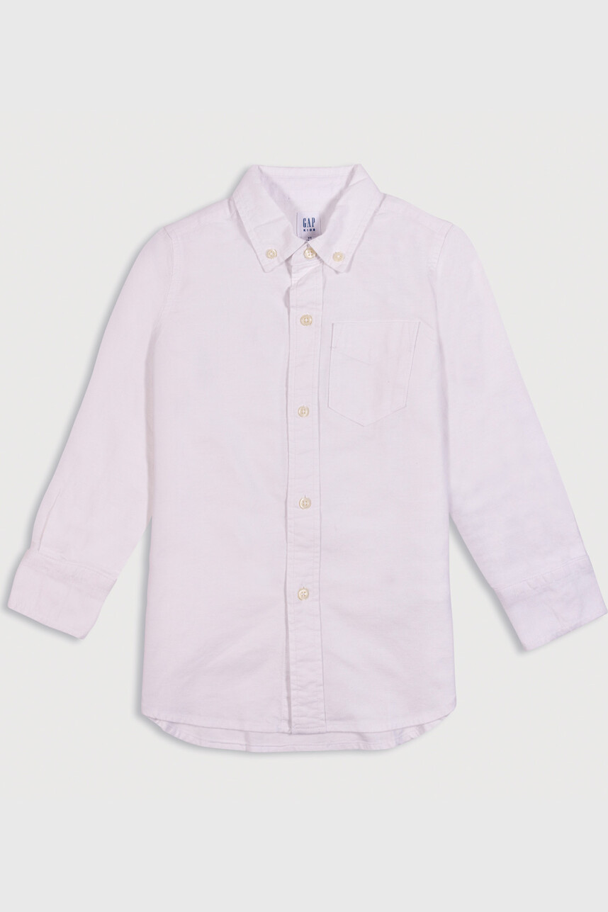 Camisa Oxford Niño White000