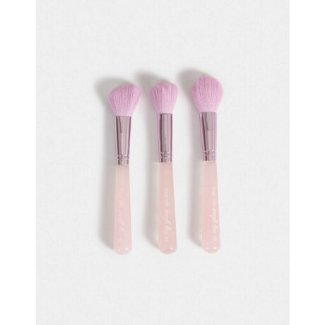 Set De Brochas Para Maquillaje Rosa Claro