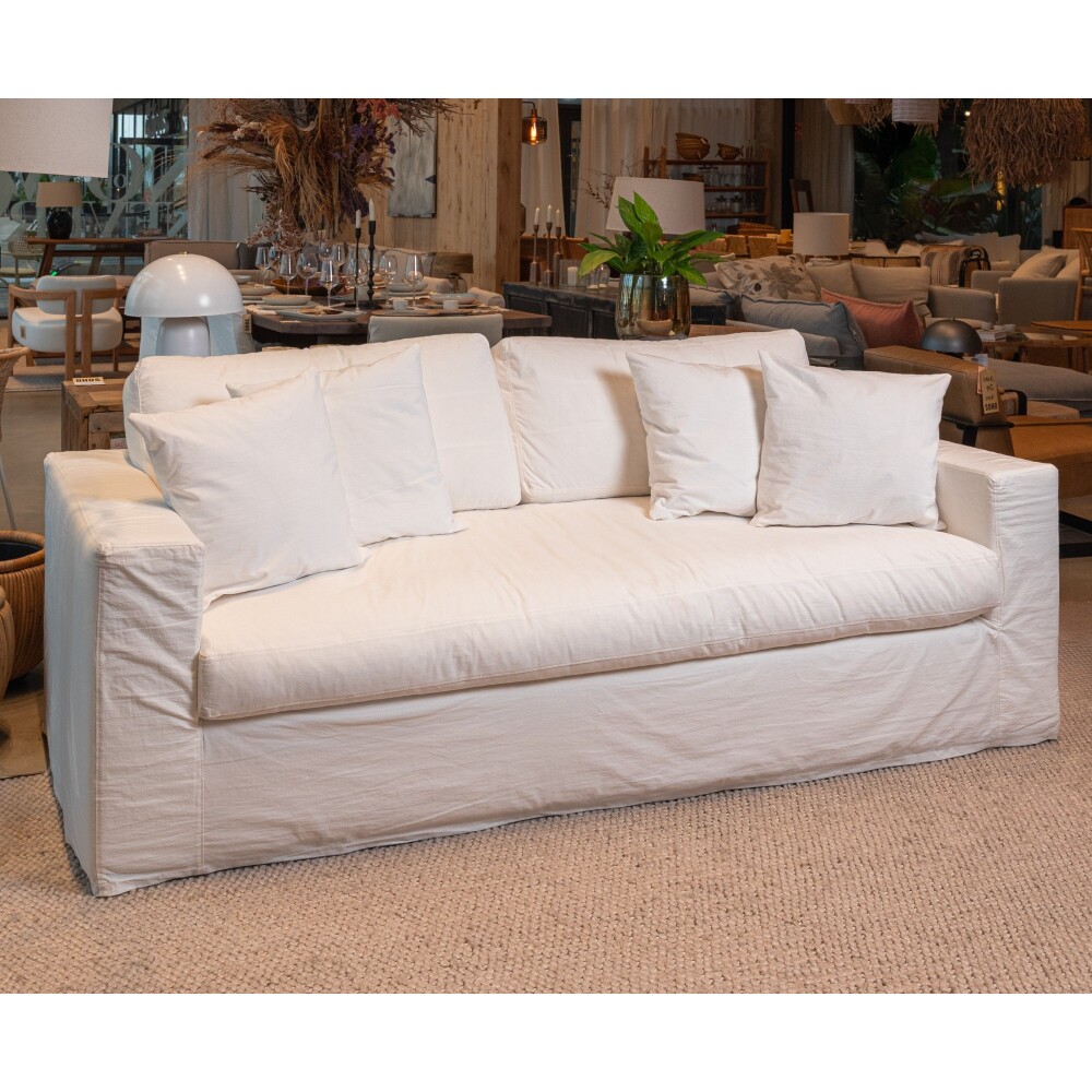 Sofá Celine blanco, 2.20 m Sofá Celine blanco, 2.20 m