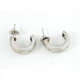 Caravanas Oro 18K Blanco Con Brillantes Caravanas Oro 18K Blanco Con Brillantes