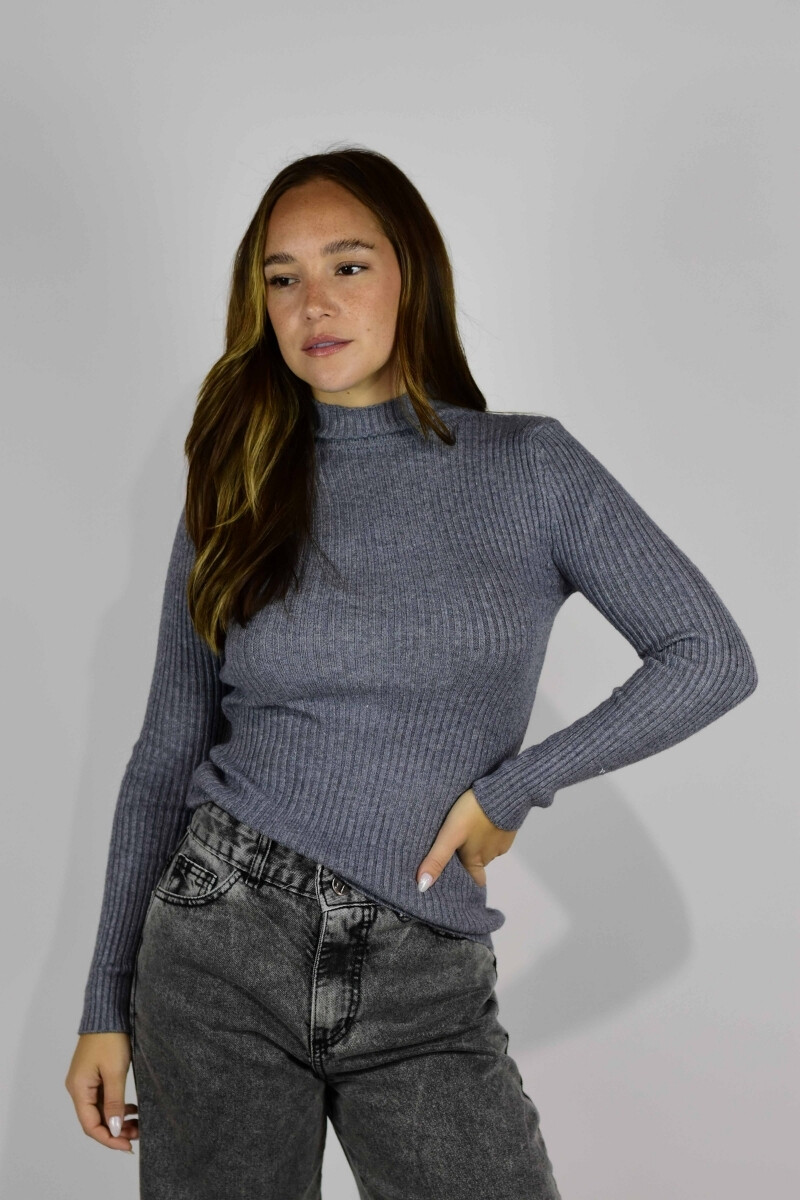 Polera Knit - Gris 
