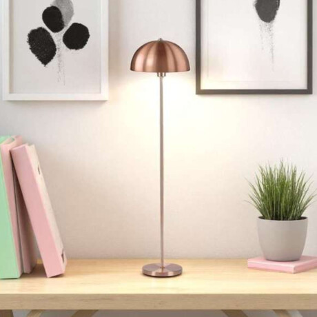 Lámpara de Mesa y Escritorio con Luz Led Base Plana Oro Rosa