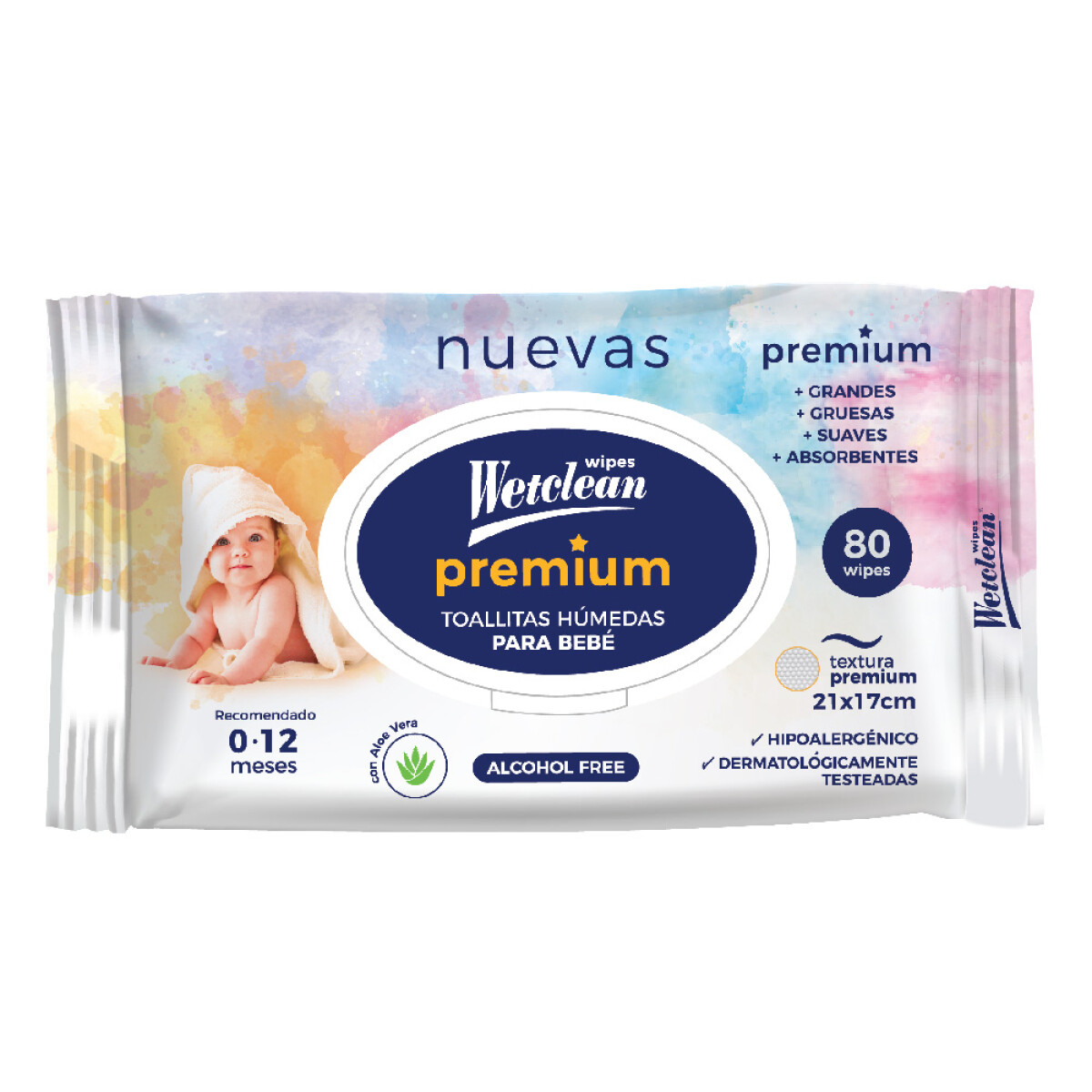 Toallitas Húmedas Premium Wetclean® x 80 unidades 