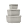 Set x3 tupper silicona KIKKABOO beige