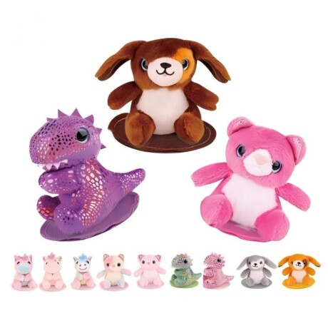 PELUCHE CON IMAN PERRITO GRIS DR5134 GRIS