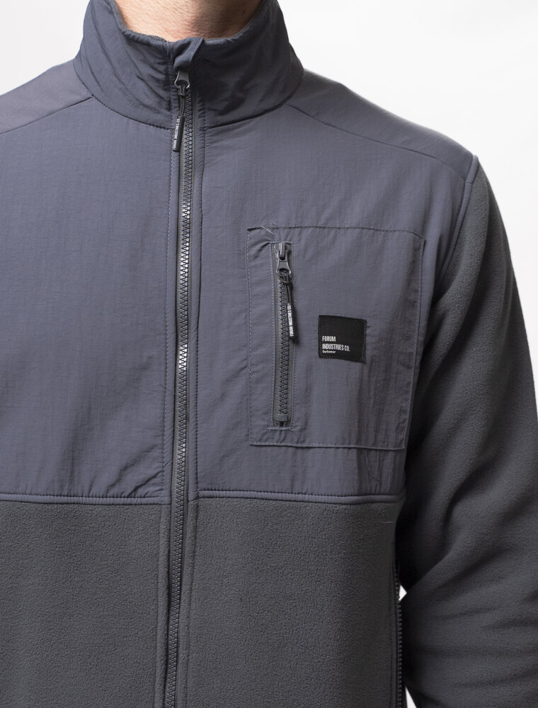 Campera Polar Comb. Forum Columbus Gris/Gris