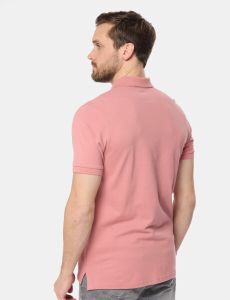 REMERA POLO PIQUE LISA Coral