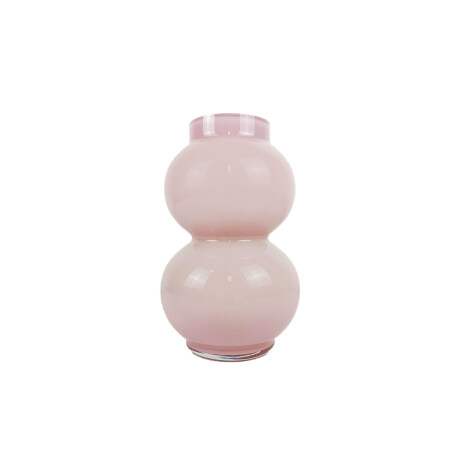 Jarrón florero Celine de vidrio grande Rosado