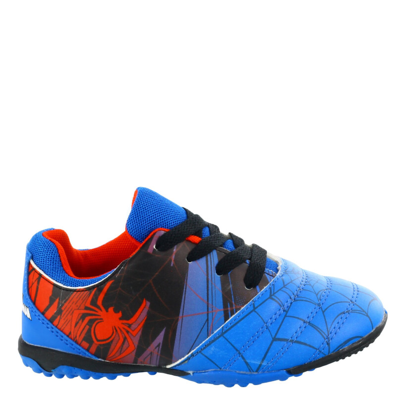 Championes de Fútbol 5 Infantiles Marvel Spiderman Azul - Negro - Rojo