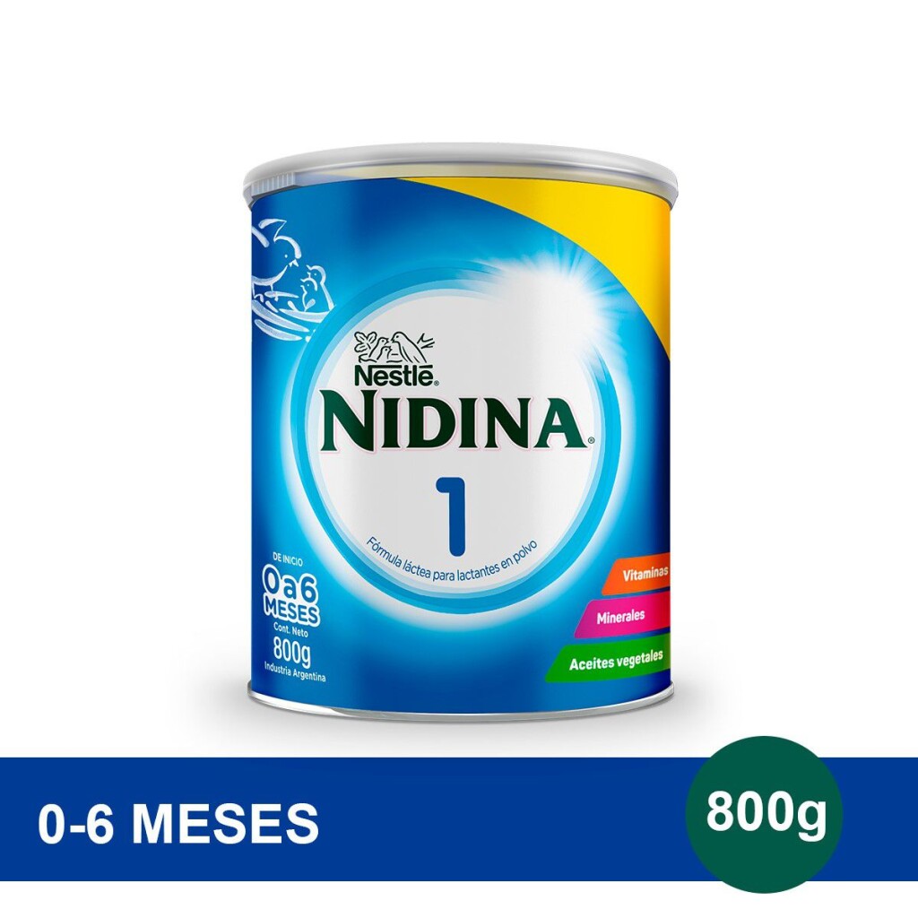 Leche en Polvo Nidina Bebé 1 - Lata de 800 gr