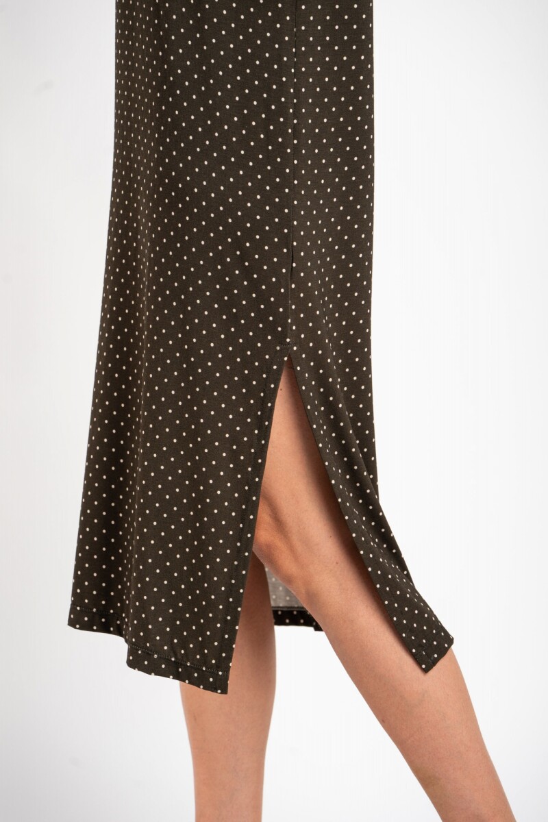Vestido Lunares Chocolate