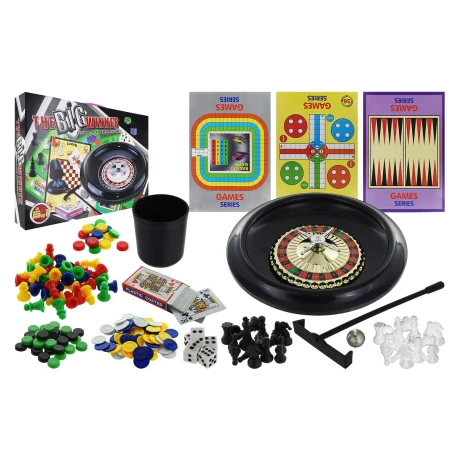 JUEGO MESA 15EN1 168PCS + RULETA + 12 CARTONES + 1 MAZO CARTAS 1631-6201 JUEGO MESA 15EN1 168PCS + RULETA + 12 CARTONES + 1 MAZO CARTAS 1631-6201