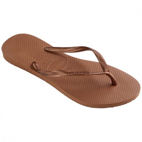 Sandalia de Mujer Havaianas Havaiana SLIM Marrón Herrumbre - Cobrizo - Metalizado