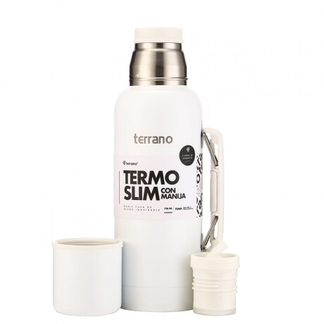 Termo Slim 750mL. c/manija Blanco