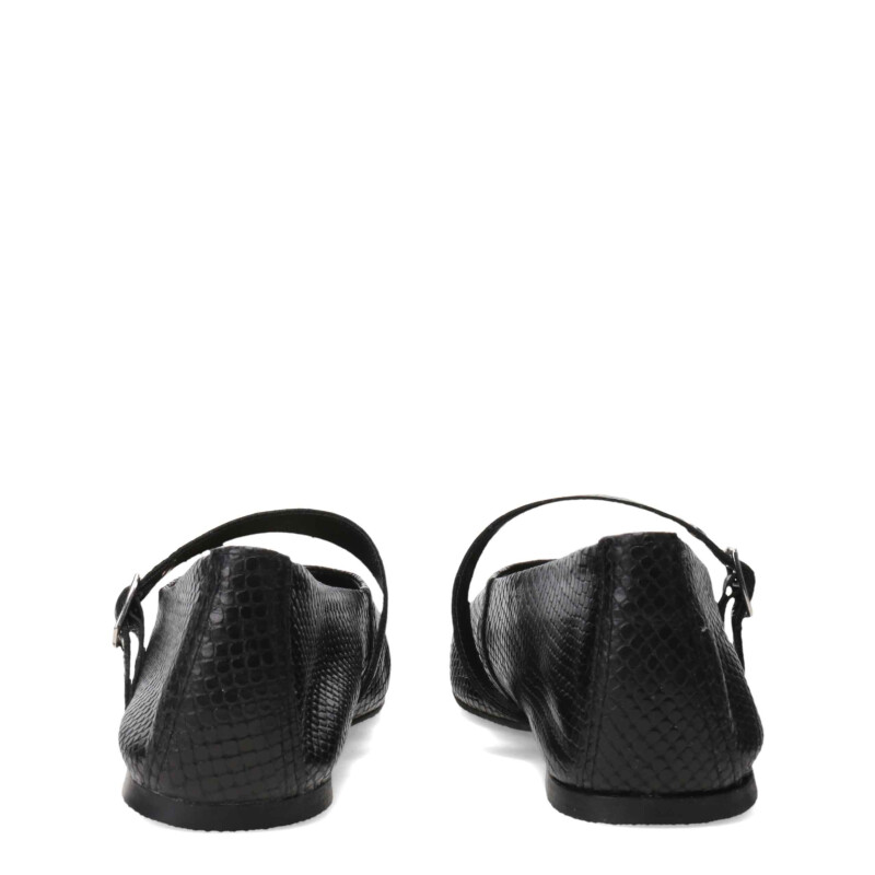 Zapatos de Mujer Miss Carol Efecto Croco Negro