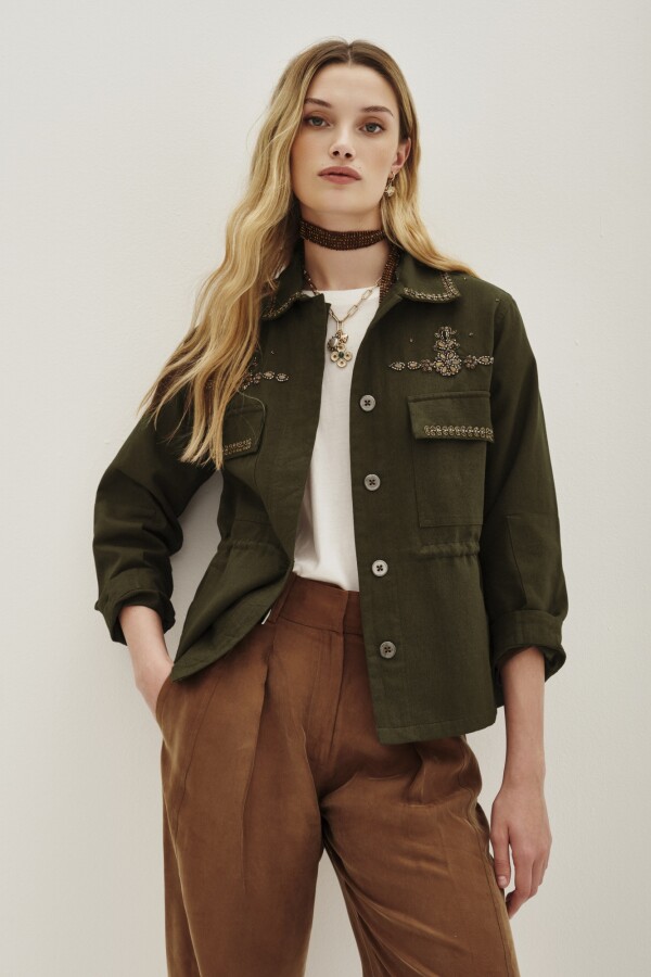 Campera Stone Iris Verde