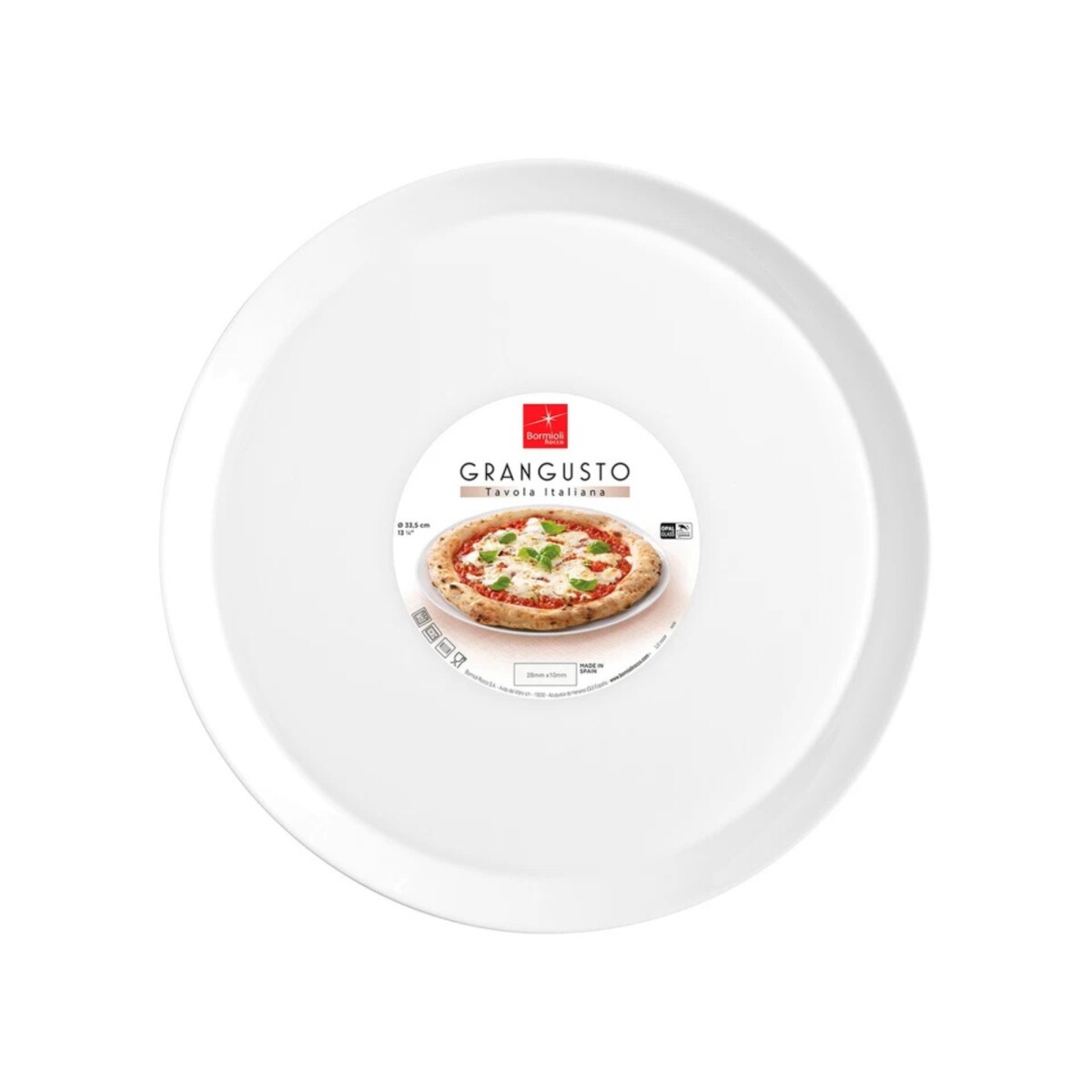 Plato Pizza 33 cm x6 Bormioli Rocco Grangusto 