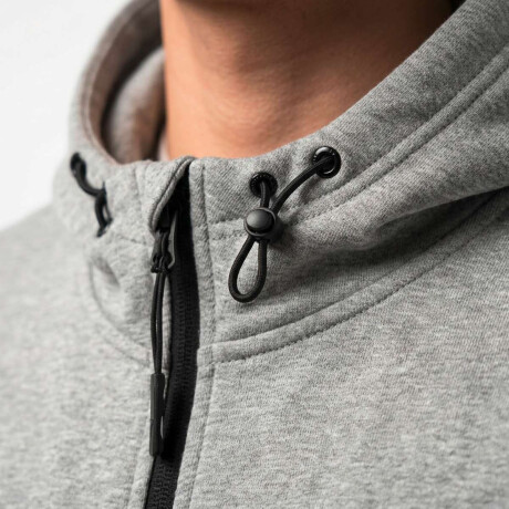 Campera Pocket Grafito De Hombre Gris