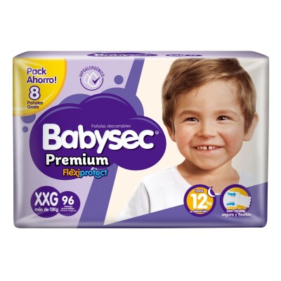 Pañales Babysec Premium Talle Xxg 96 Uds. Pañales Babysec Premium Talle Xxg 96 Uds.