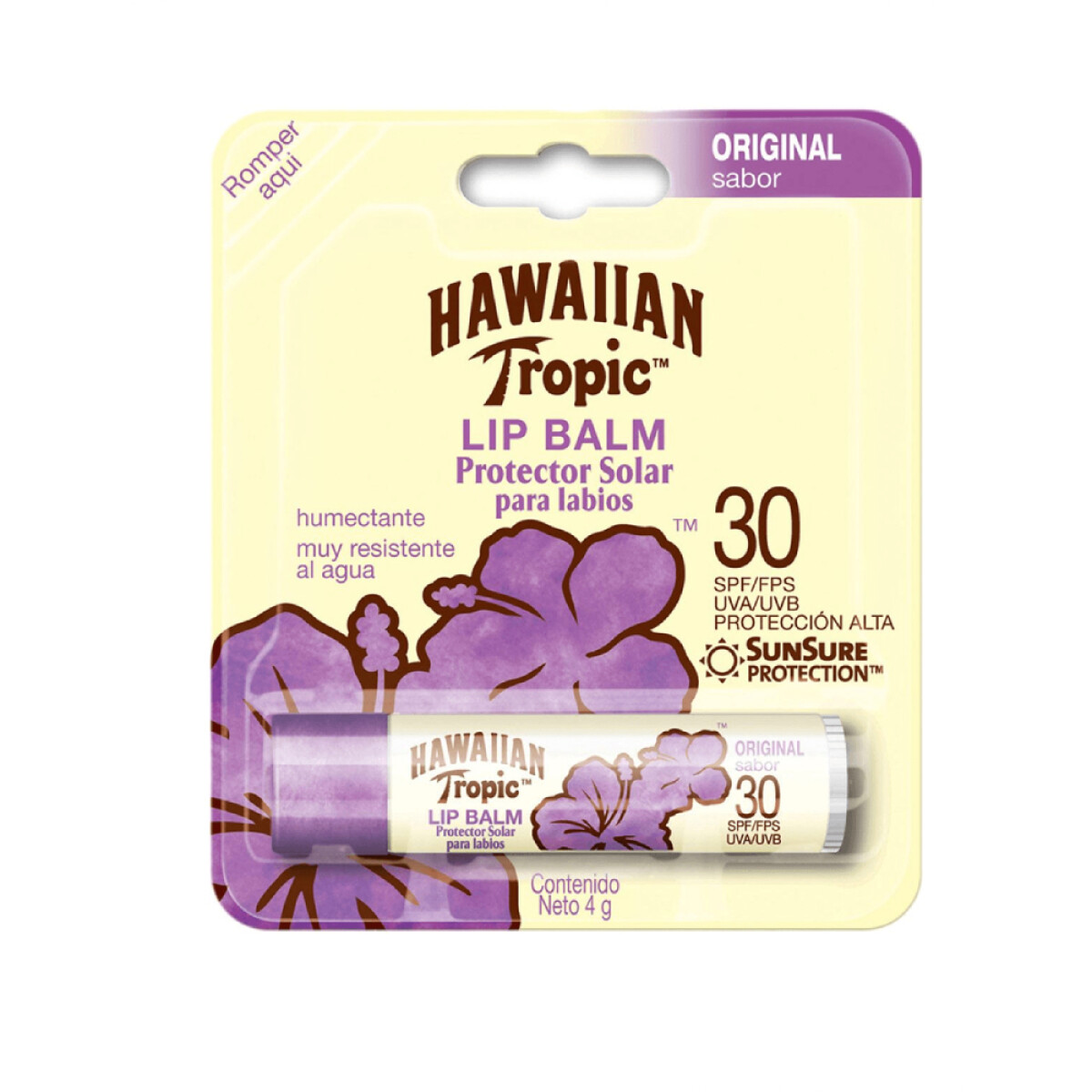 Protector Solar de Labios Hawaiian Tropic FPS30 4g 
