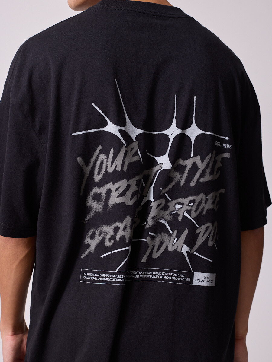 T-SHIRT MANON DIXIE Negro