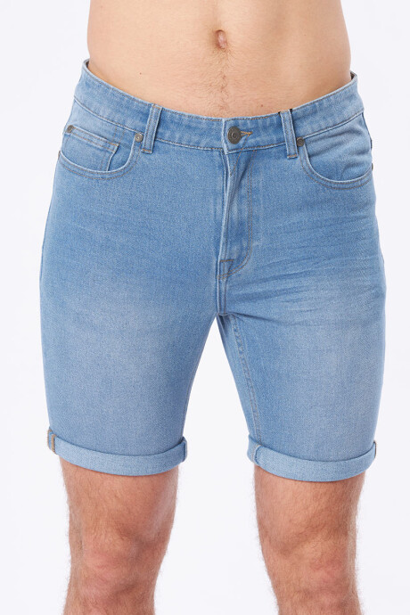 BERMUDA JEAN YUME RUSTY Azul Claro