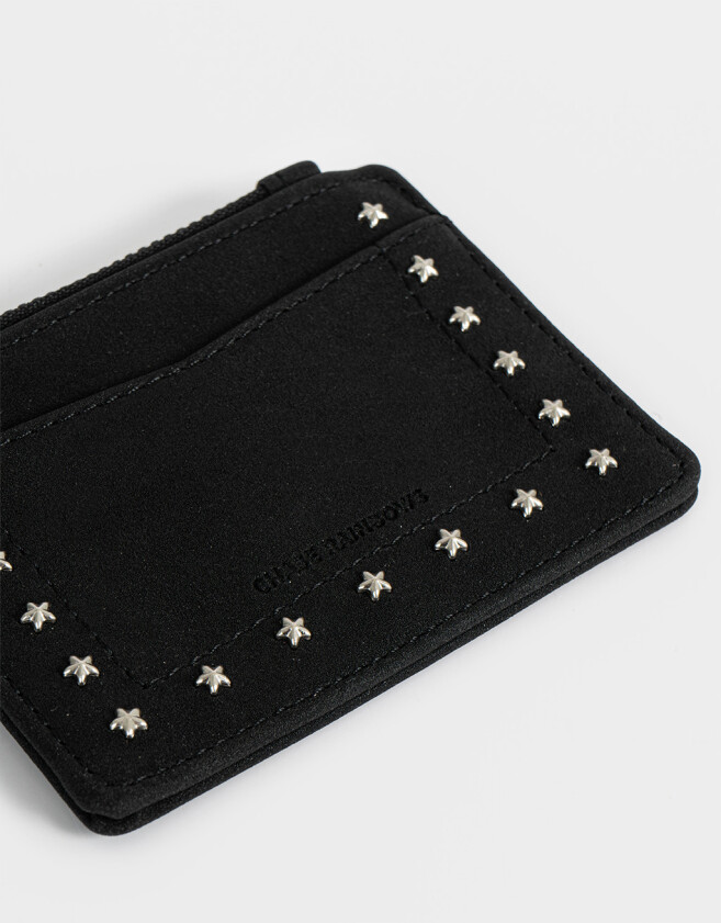 Monederos Monedero Con Tachas Negro - Negro