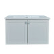 Mueble Baño En Mdf 80X50X45 Blanco Incluye Bacha C/perf Para Griferia