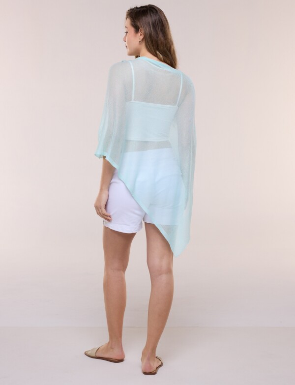 Poncho Traslúcido VERDE AGUA