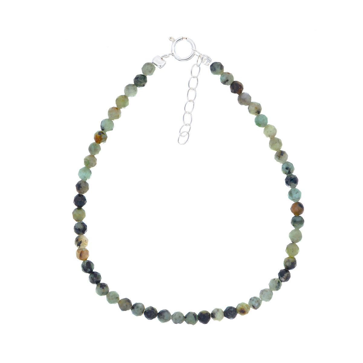 Pulsera con piedra natural y plata 925. 