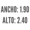 Roller Black Out De Lino Jasepado Claro Ancho de tela: 1.90 - Ancho Total: 1.935 - Alto: 2.40