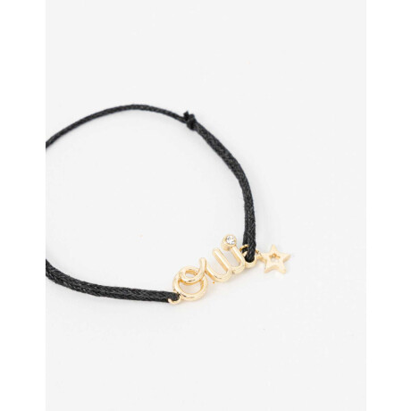 Pulsera Ajustable Oui Negro