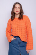 SWEATER CLAVIA Coral Oscuro