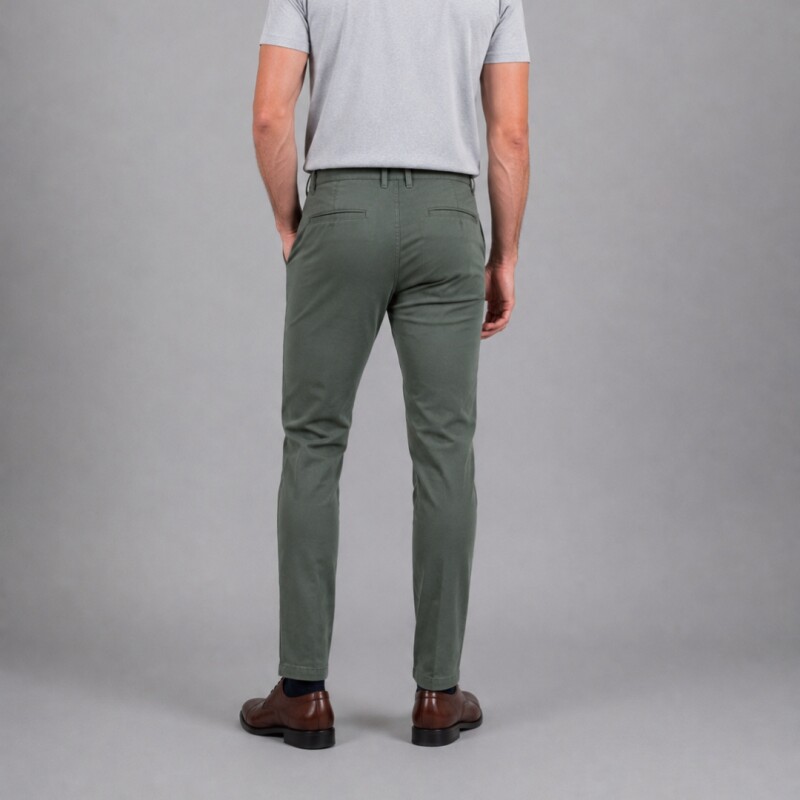 Pantalón de gabardina Verde