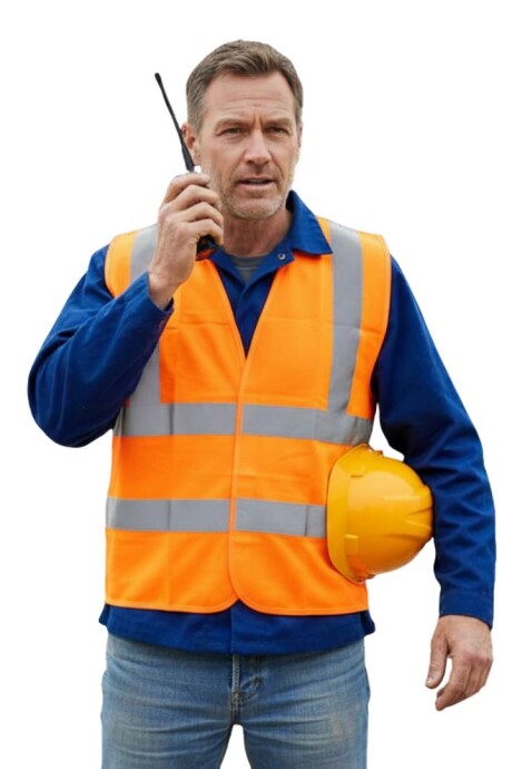 Chaleco de alta visibilidad Naranja neón