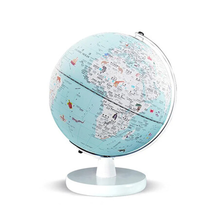 Globo terráqueo para escritorio Celeste