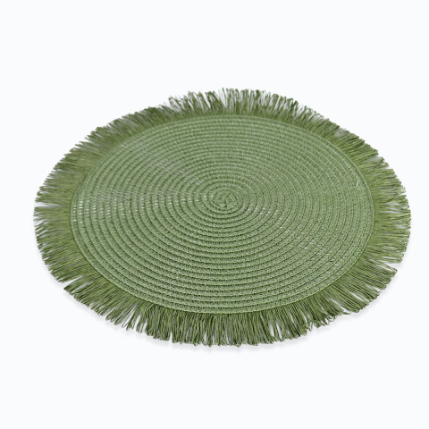 INDIVIDUAL RED VERDE C/FLECOS 38CM Unica