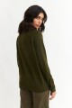Sweater cuello rompeviento VERDE OLIVA