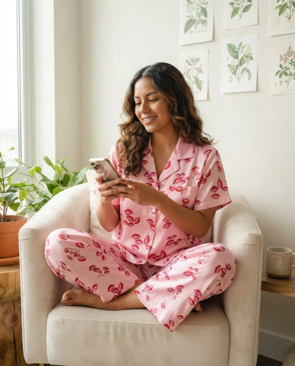 Pijama Oreiro - Rosa 