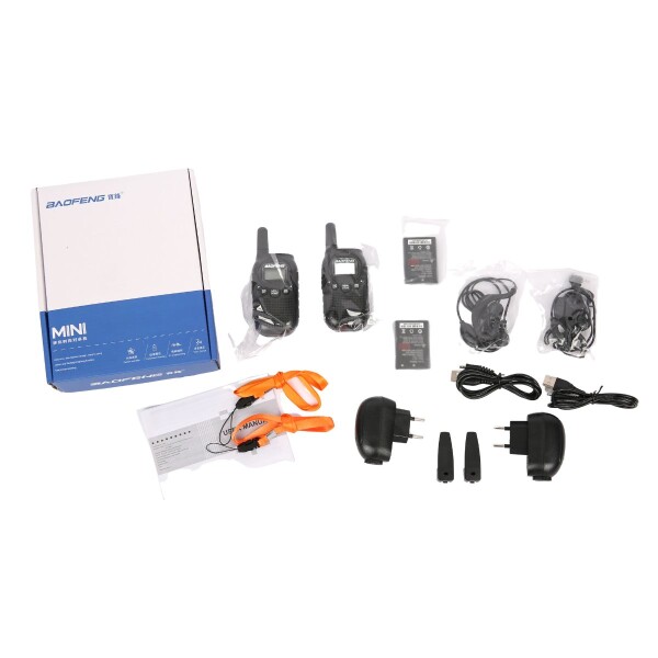 Handy Walkie Talkie (Woki Toki) Radio Intercomunicador Baofeng x2 Unidades para Niños Handy Walkie Talkie (Woki Toki) Radio Intercomunicador Baofeng x2 Unidades para Niños
