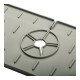 Alfombrilla silicona antisalpicaduras grifo cocina 37 cm x 14 cm Gris