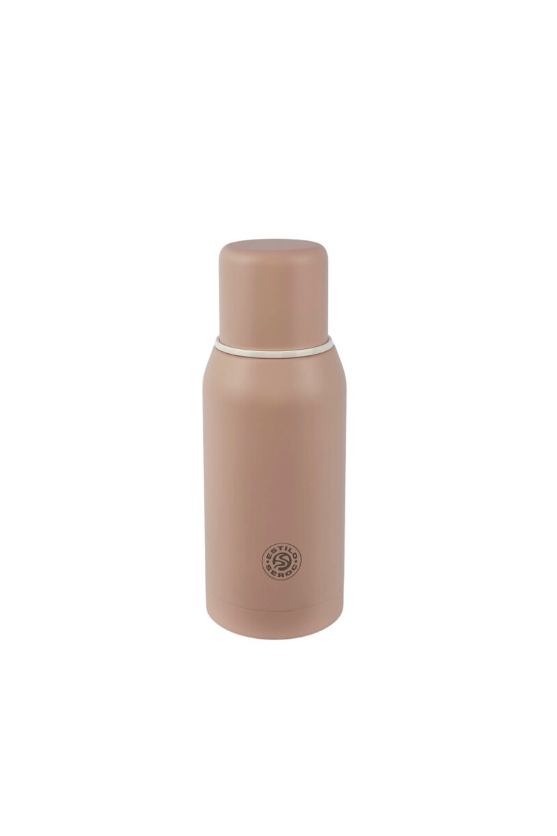 Termo acero color 750 ml Rosado