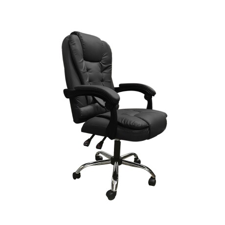 Silla Ejecutiva en cuero Lumax Modelo Miles con 7 Puntos de Masaje Negro