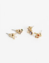 Aros Sets Cubic zirconia Aros Pasantes Charms Cubic - Dorado