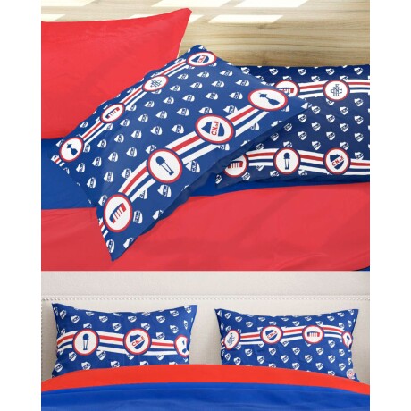 Almohada Nacional o Peñarol rellena de guata 600gr 50x70cm Nacional