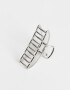 Broche Metallic Broche Metálico Calado - Plateado