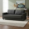SOFA 3 CUERPOS - TELA PET FRIENDLY GRIS OSCURO SOFA 3 CUERPOS - TELA PET FRIENDLY GRIS OSCURO