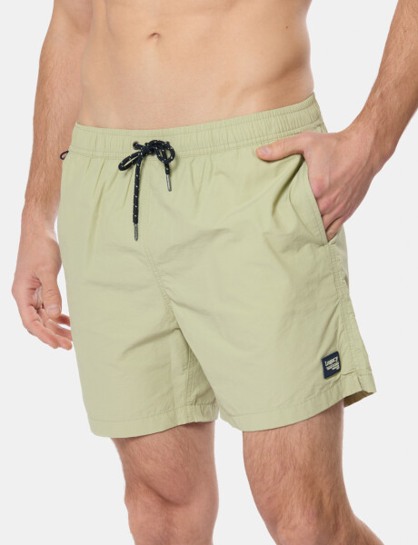 SHORT DE BAÑO LISO Verde