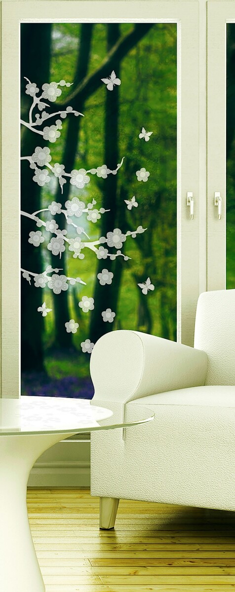WALLPOPS ETCHED GLASS BLOSSOM 