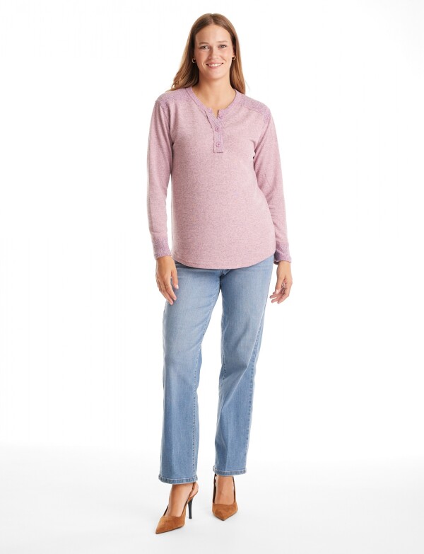 Buzo Hacci Henley ROSA